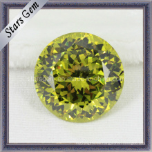 Diamantes simulados amarillo cúbicos de circonio piedras preciosas